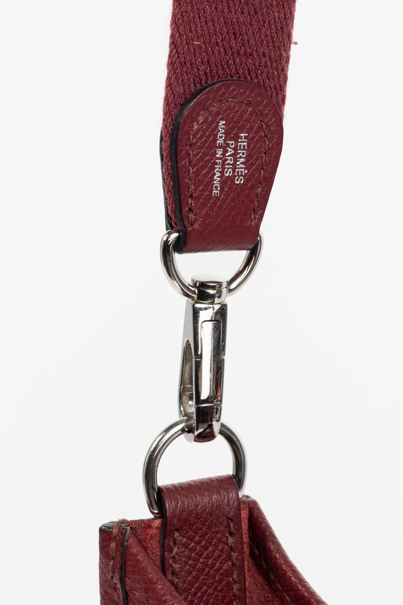 Hermes Evelyne TPM Rouge Grenat Taurillon Clemence Leather Shoulder Bag