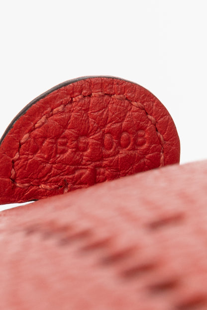 Hermes Evelyne TPM Rouge Pavoine Taurillon Clemence Leather Shoulder Bag