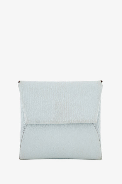 Hermes Bastia Bleu Brume & Brique Chevre Mysore Change Purse