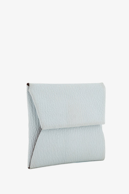 Hermes Bastia Bleu Brume & Brique Chevre Mysore Change Purse