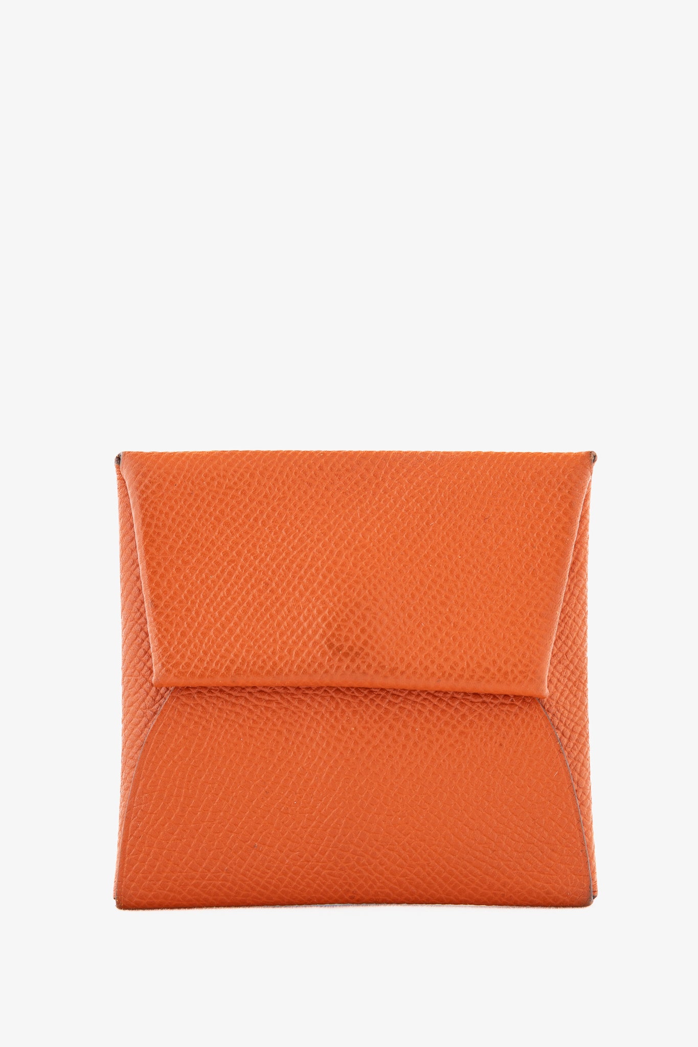 Hermes Bastia Orange Epsom Calfskin Change Purse
