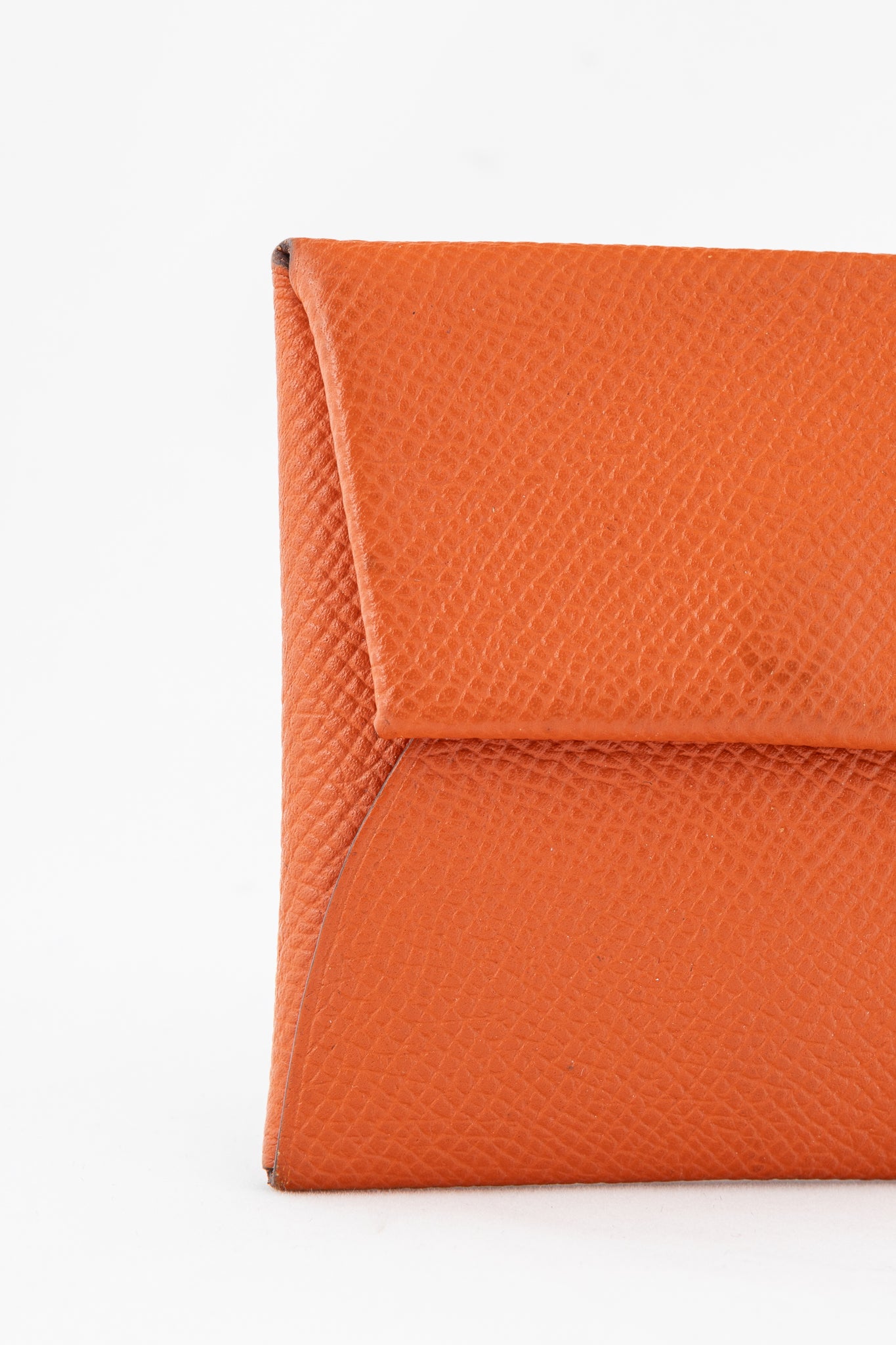 Hermes Bastia Orange Epsom Calfskin Change Purse