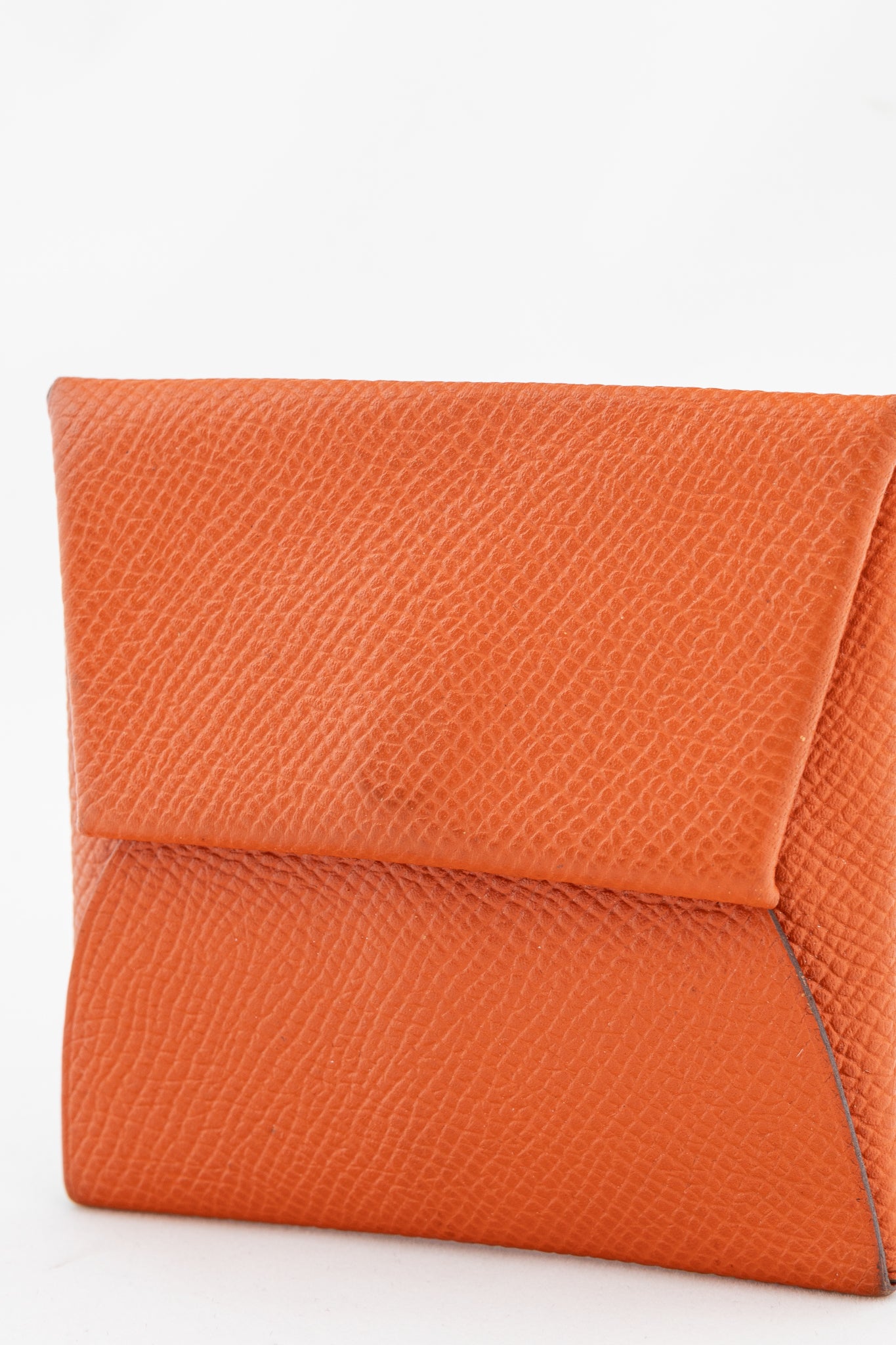 Hermes Bastia Orange Epsom Calfskin Change Purse