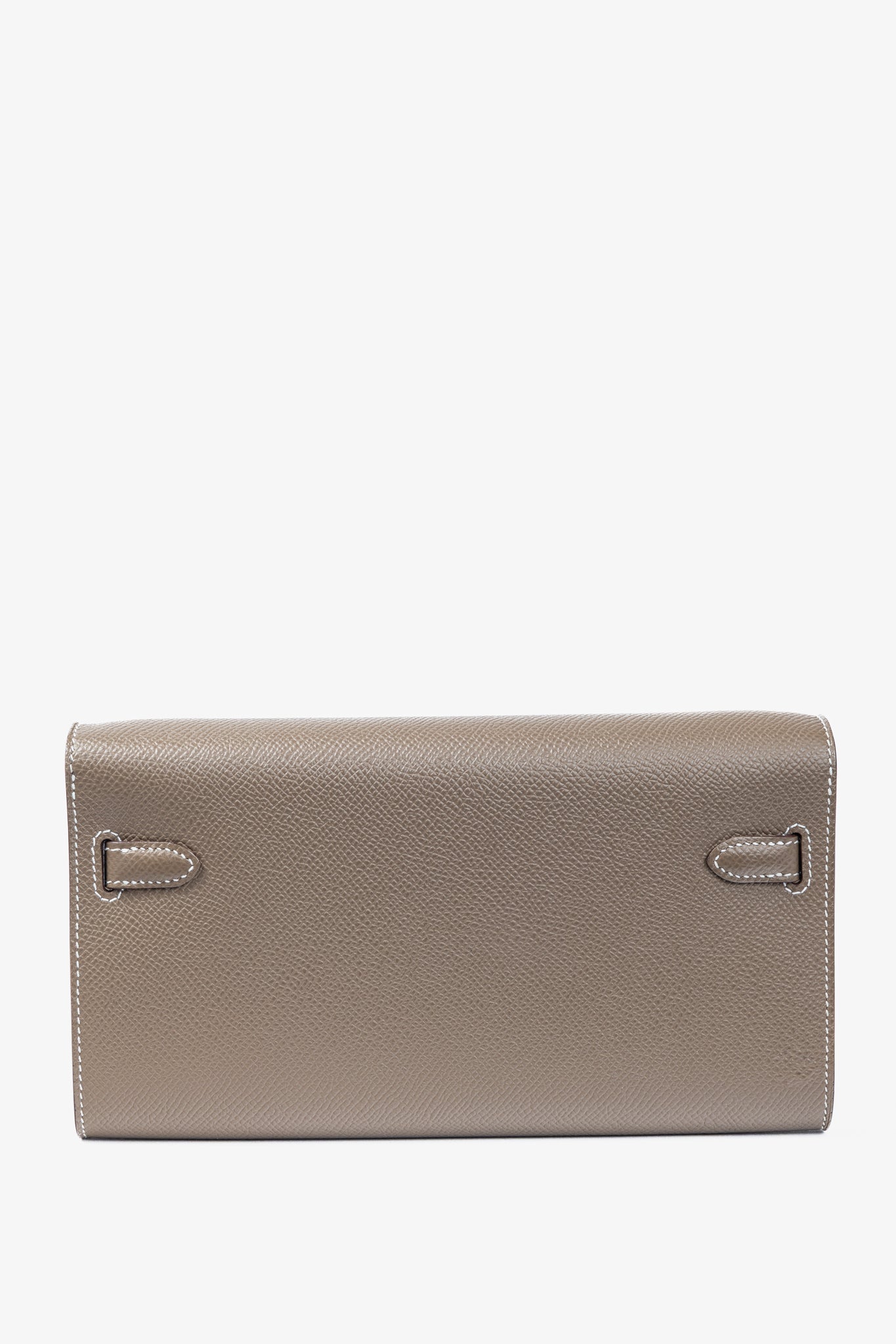 Hermes Kelly To Go Etoupe Epsom Leather GHW Wallet
