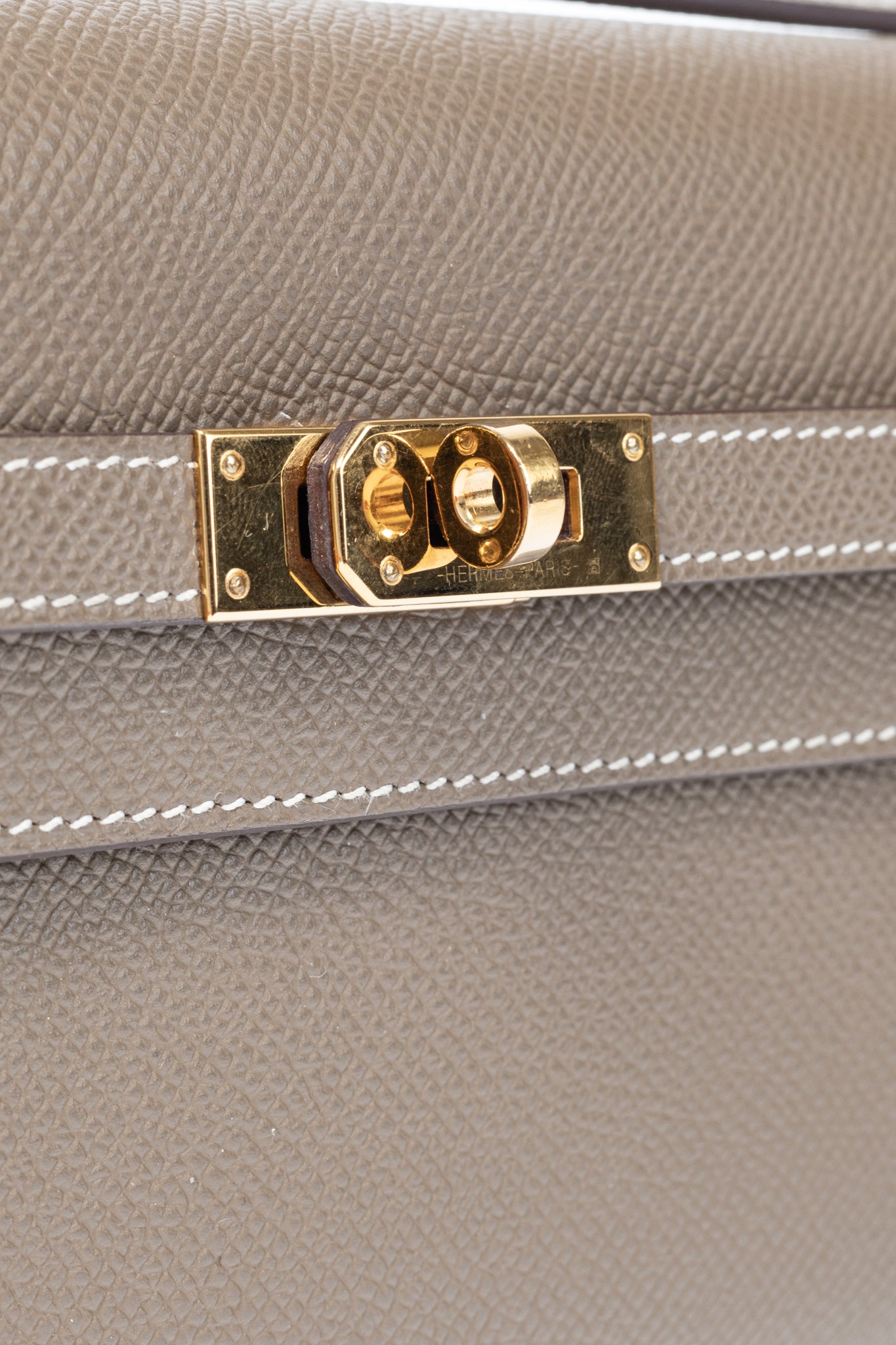 Hermes Kelly To Go Etoupe Epsom Leather GHW Wallet