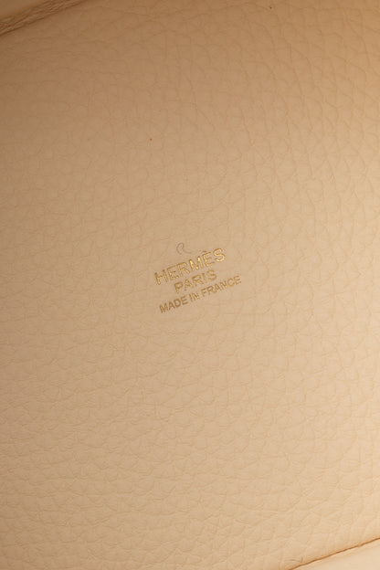 Hermes Picotin Lock 18 Nata Taurillon Clemence Leather Tote