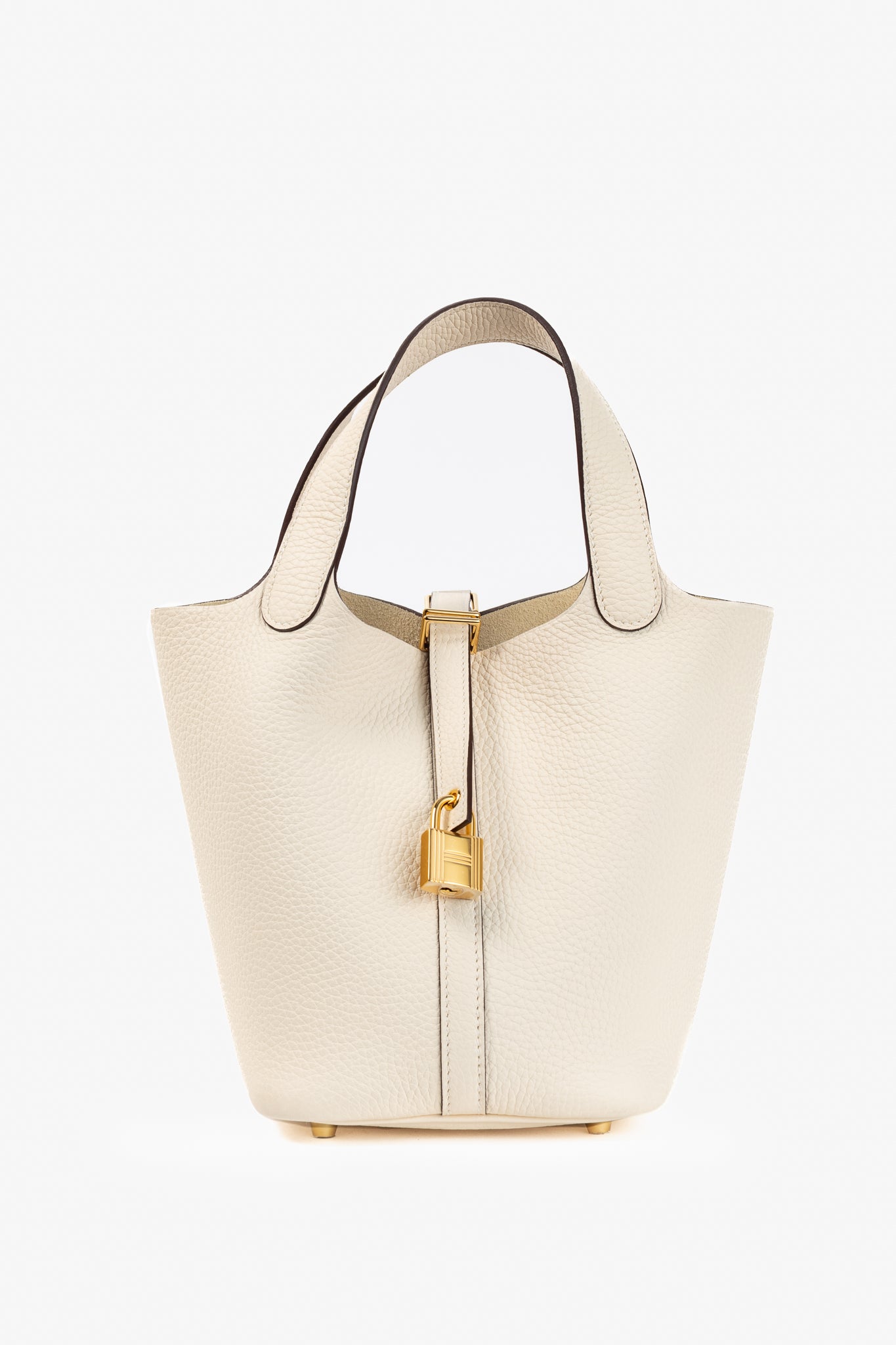 Hermes Picotin Lock 18 Nata Taurillon Clemence Leather Tote