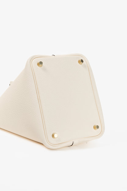 Hermes Picotin Lock 18 Nata Taurillon Clemence Leather Tote