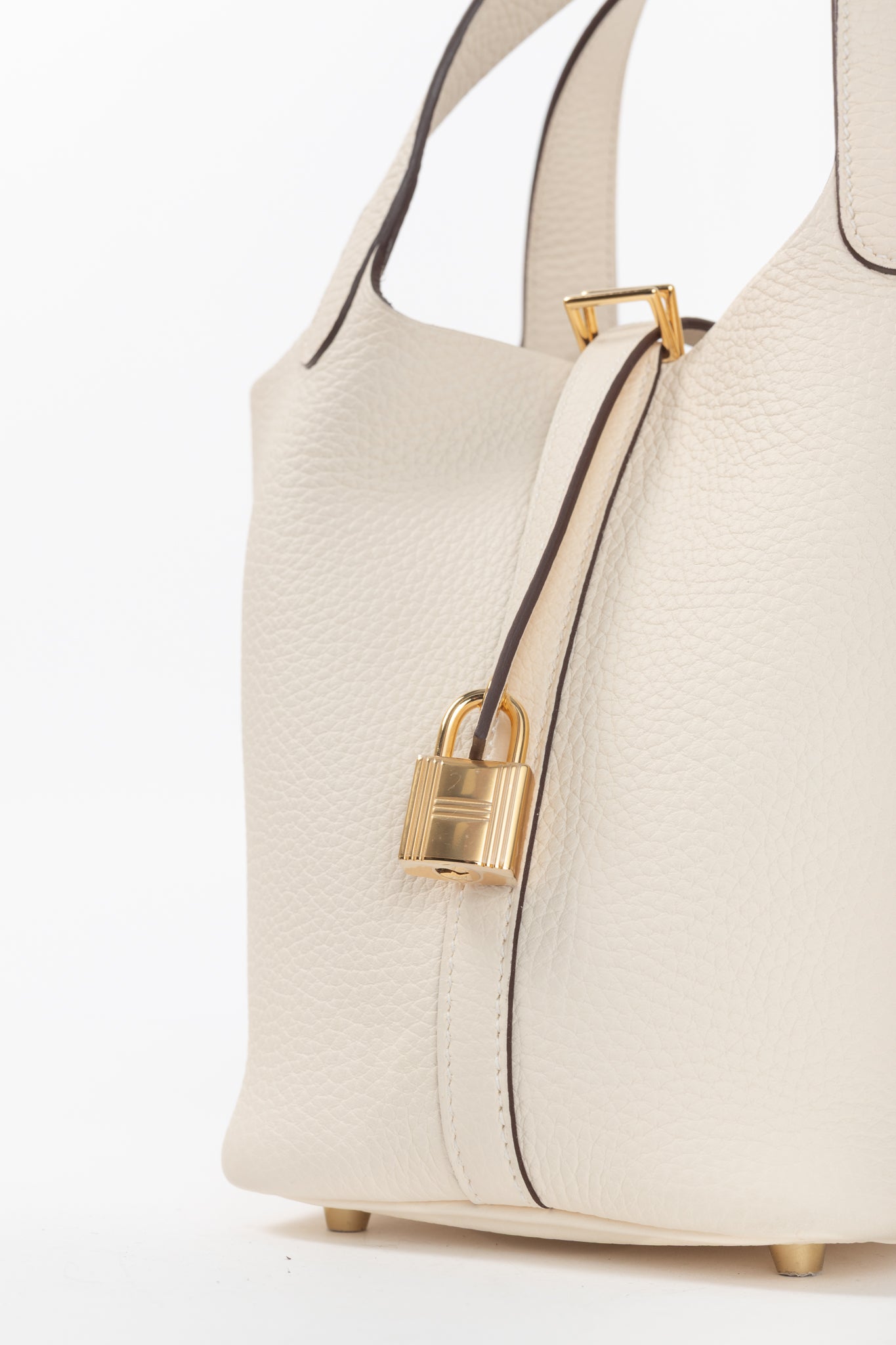 Hermes Picotin Lock 18 Nata Taurillon Clemence Leather Tote