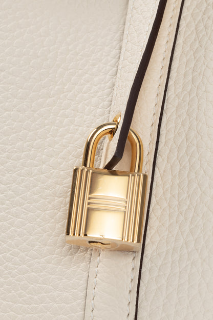 Hermes Picotin Lock 18 Nata Taurillon Clemence Leather Tote