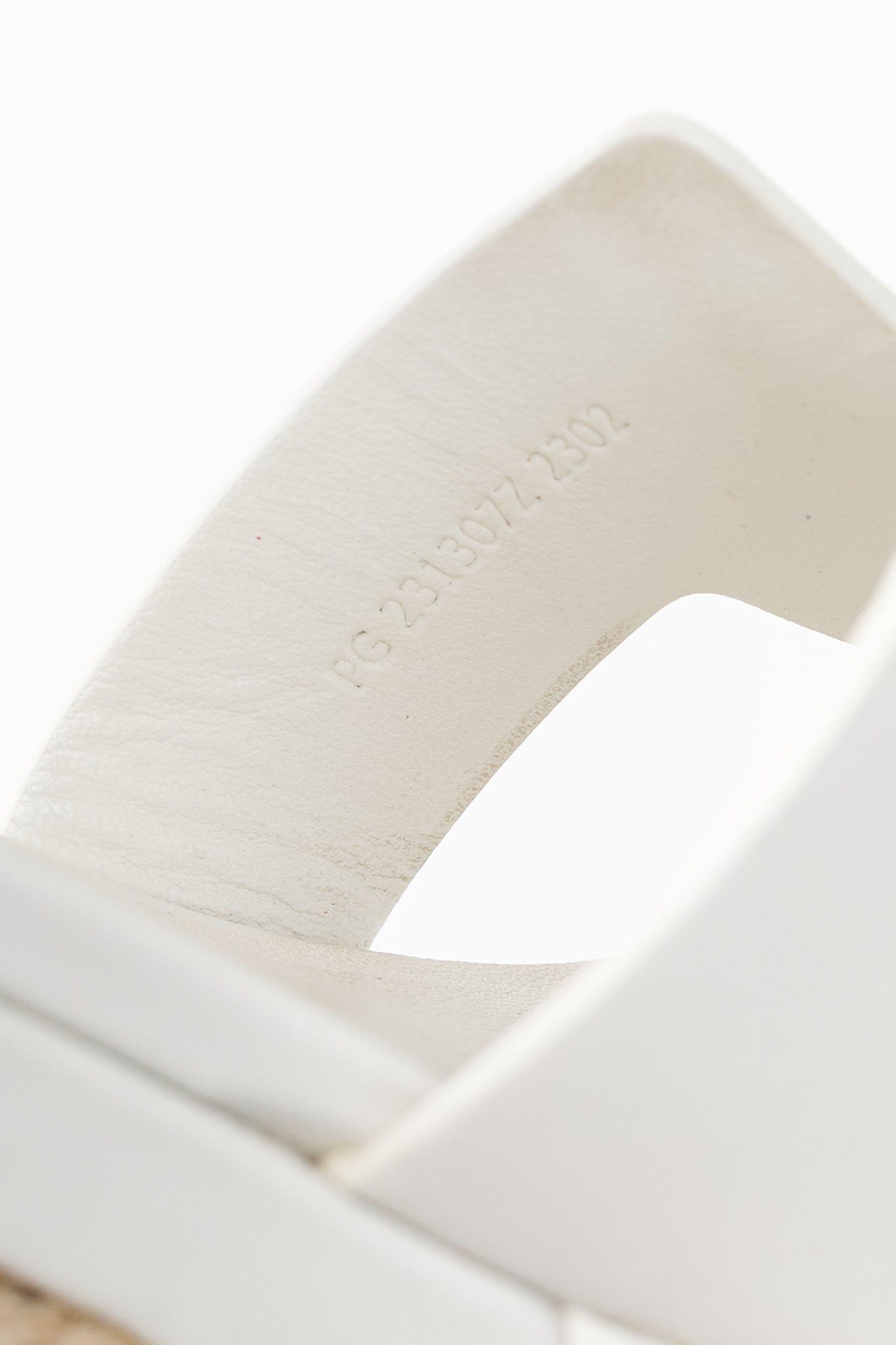 Hermes Elda White Goatskin Espadrille Wedge "H" Sandals