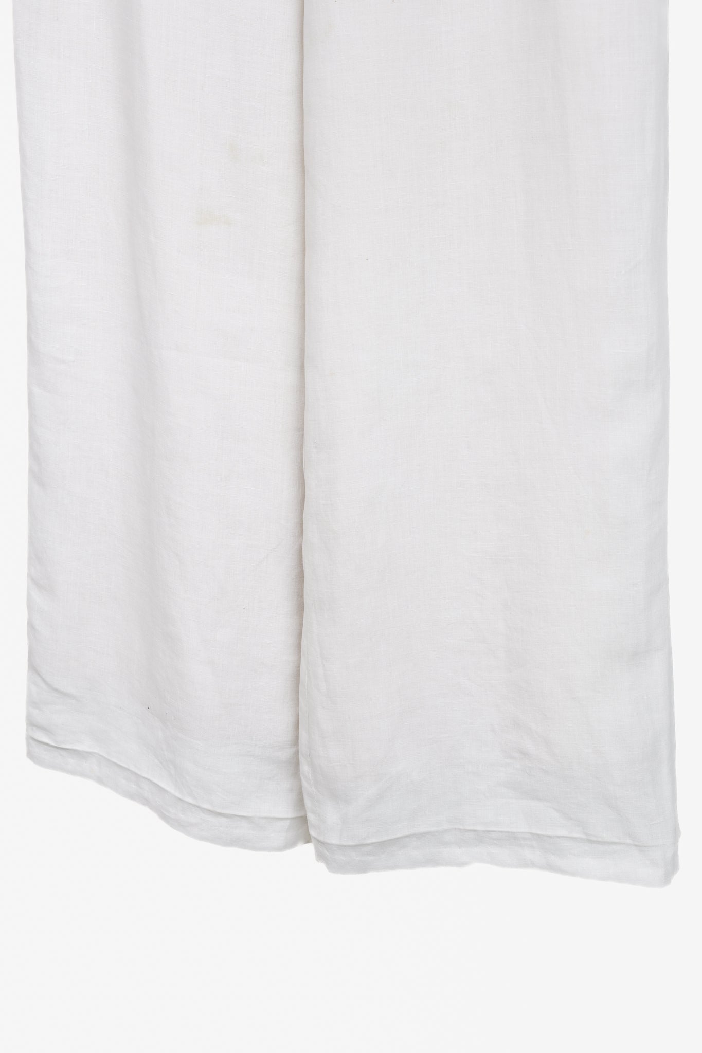Hermes Vintage White Linen Sailor-Inspired Pant