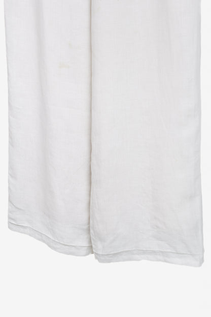 Hermes Vintage White Linen Sailor-Inspired Pant