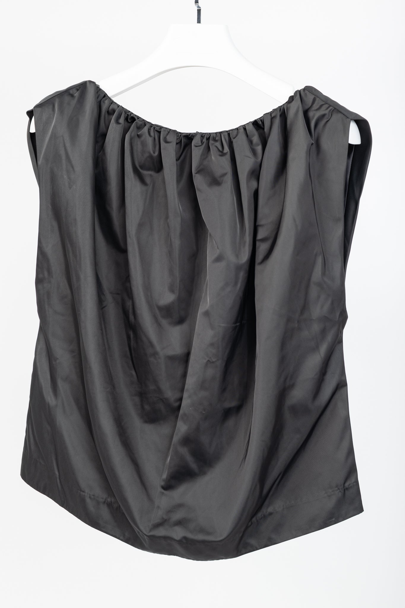 Herskind Martina Steel Satin Gathered Sleeveless Top