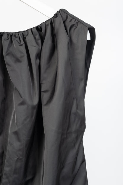 Herskind Martina Steel Satin Gathered Sleeveless Top