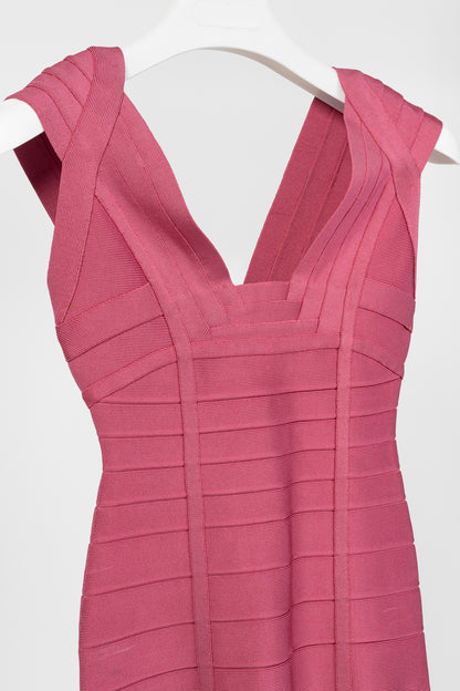 Herve Leger Pink Sleeveless Bandage Top