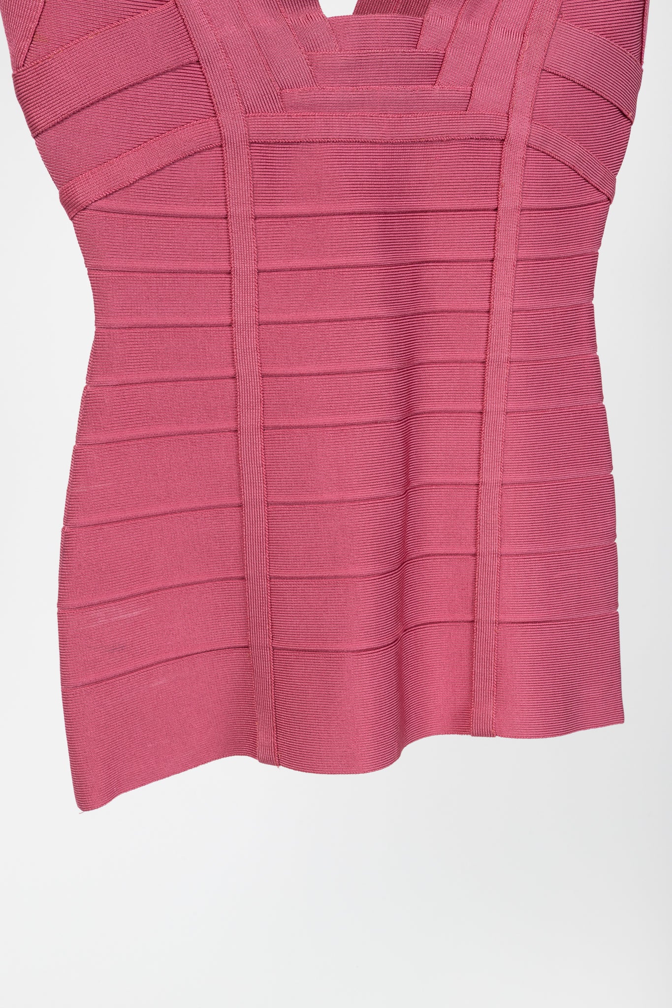 Herve Leger Pink Sleeveless Bandage Top