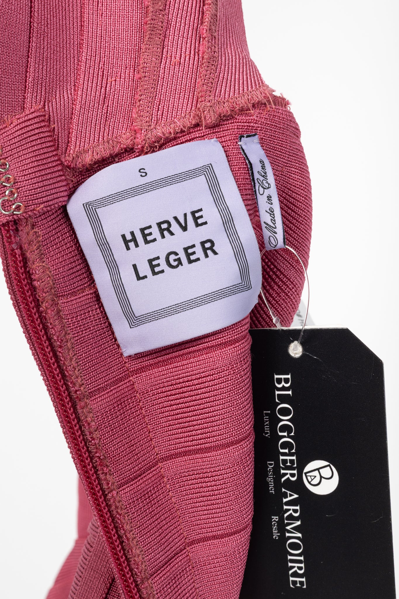 Herve Leger Pink Sleeveless Bandage Top
