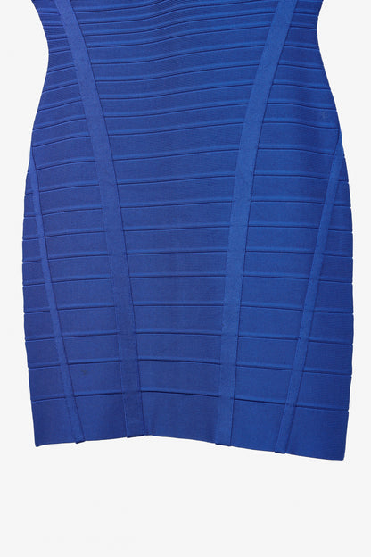 Herve Leger Nadya Ultramarine Bodycon Bandage Dress