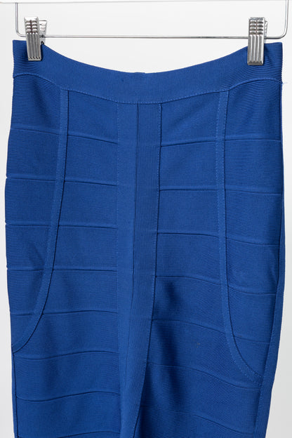Herve Leger Elias Blusaphire Bandage Pencil Skirt