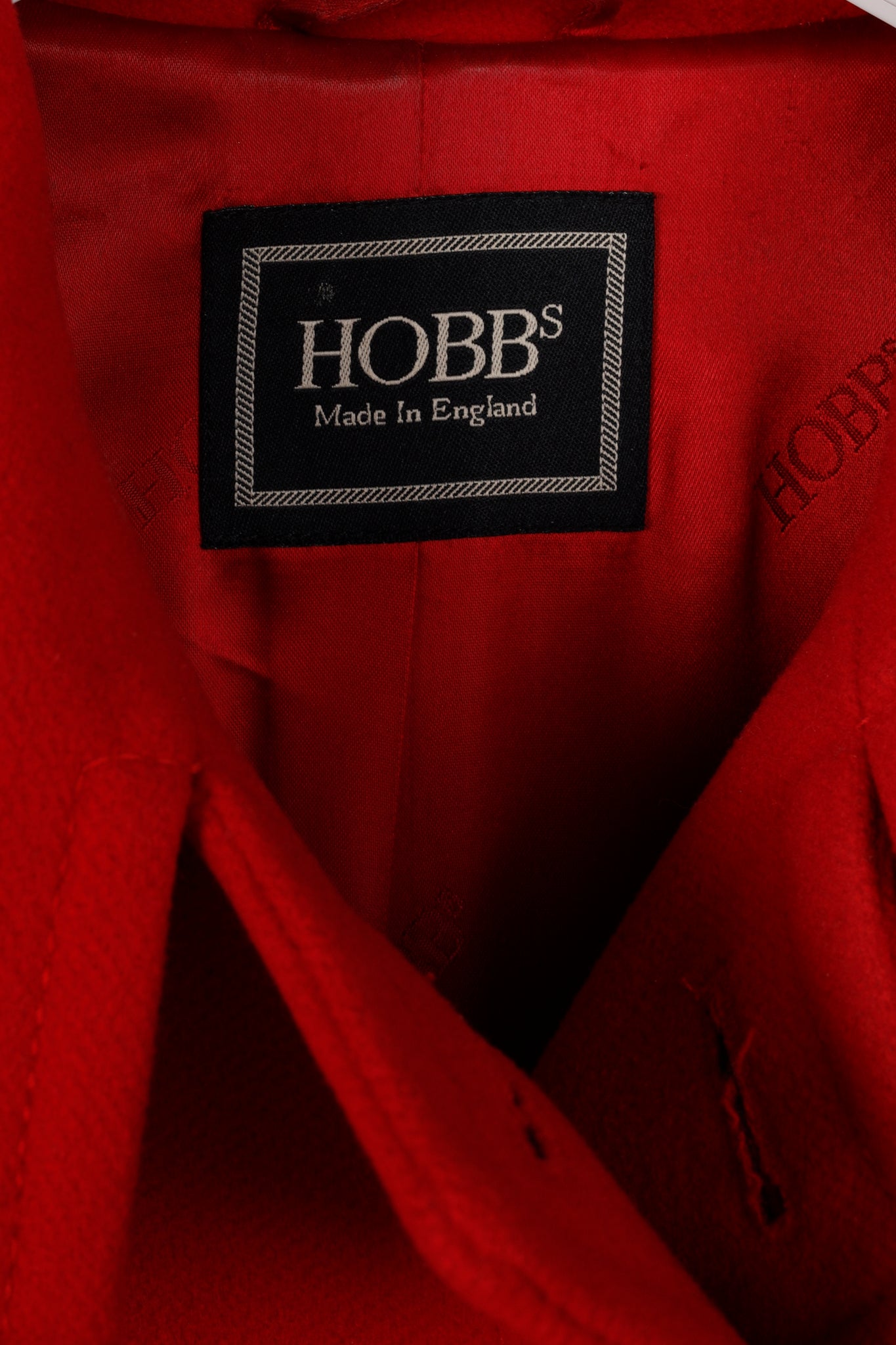 Hobbs Red Wool & Cashmere Blend Double-Breasted Coat