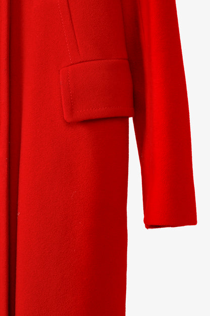 Hobbs Red Wool & Cashmere Blend Double-Breasted Coat