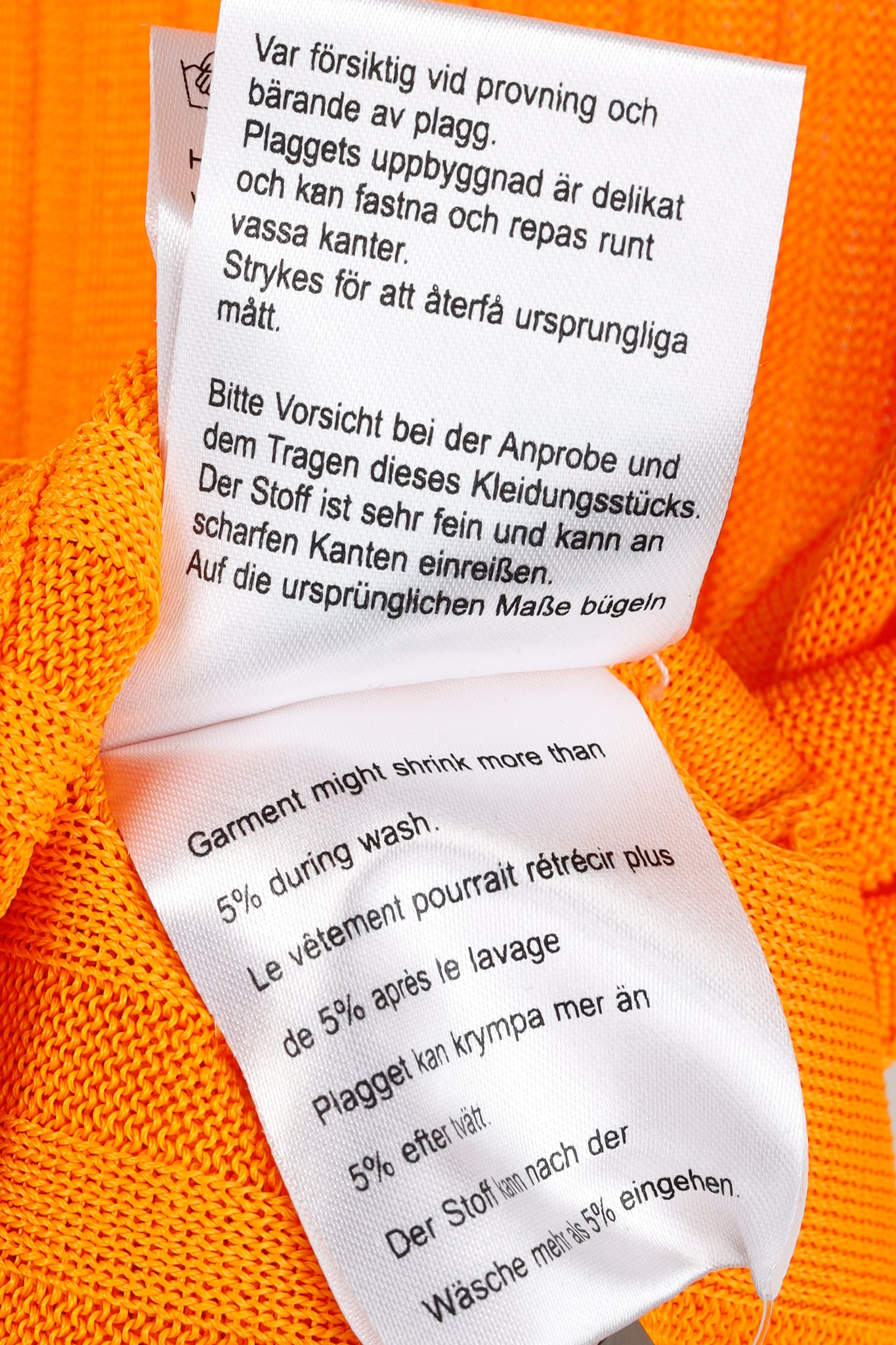 Hope Shape Orange Ribbed Turtleneck Sweater