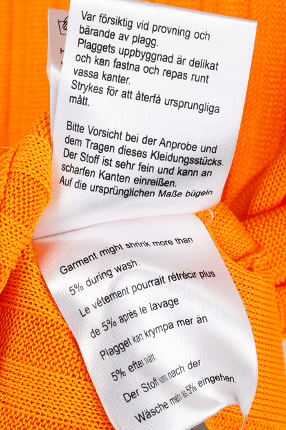 Hope Shape Orange Ribbed Turtleneck Sweater