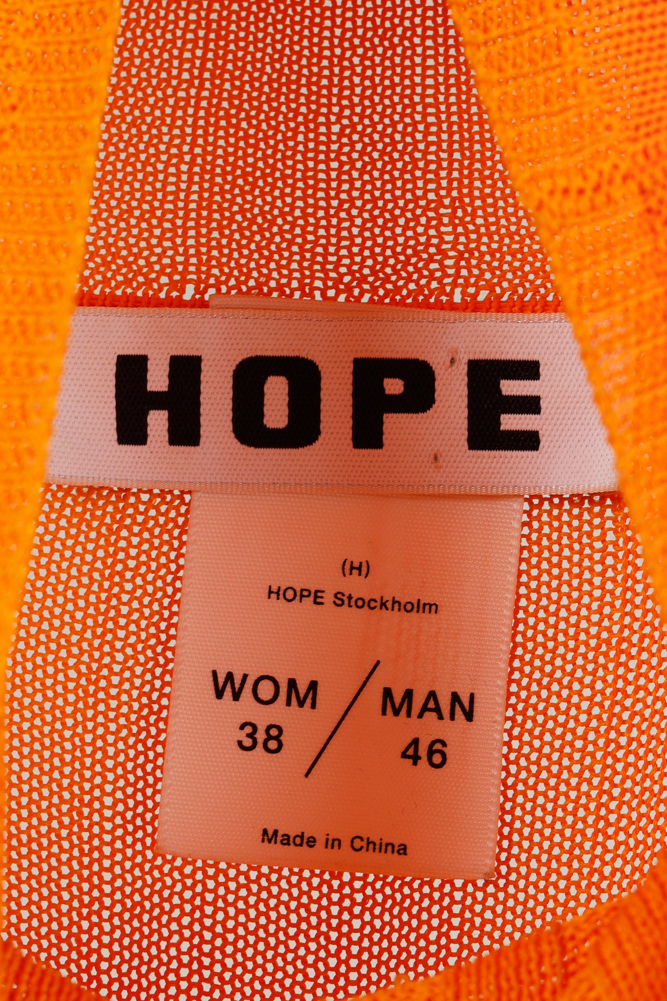 Hope Shape Orange Ribbed Turtleneck Sweater
