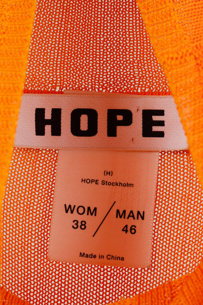 Hope Shape Orange Ribbed Turtleneck Sweater