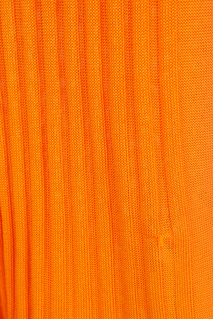 Hope Shape Orange Ribbed Turtleneck Sweater