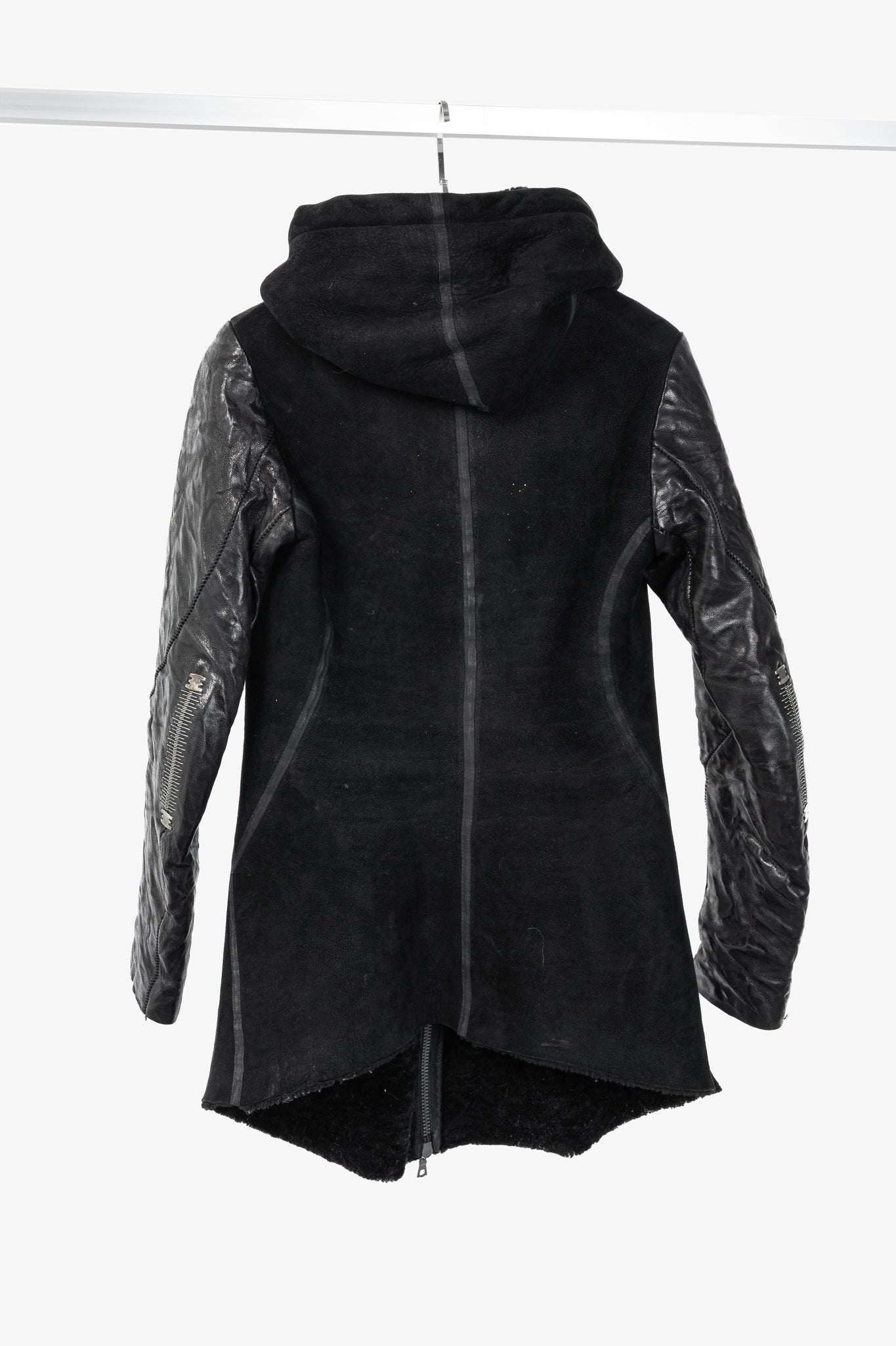 Isaac Sellam Experience Arnaqueuse Noir Hooded Shearling Coat
