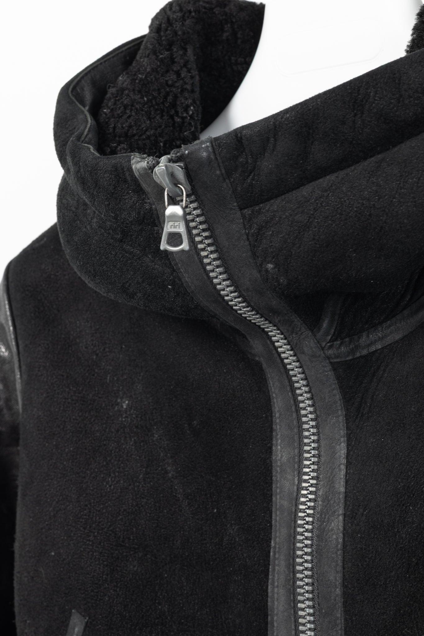 Isaac Sellam Experience Arnaqueuse Noir Hooded Shearling Coat
