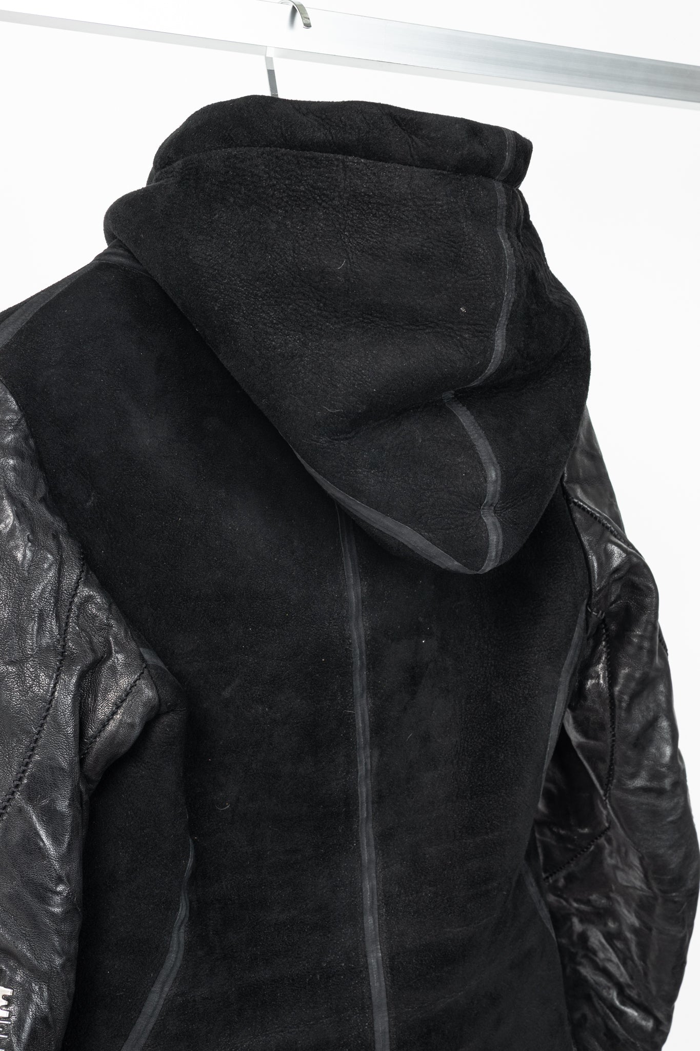 Isaac Sellam Experience Arnaqueuse Noir Hooded Shearling Coat