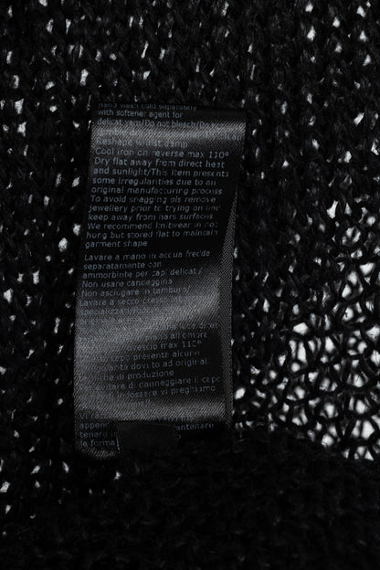 Isabel Benenato SS12 Black Linen Cowl Sweater