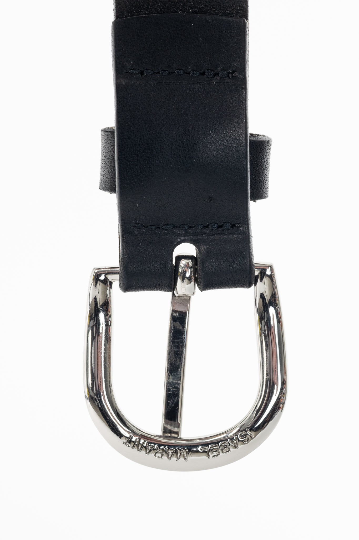 Isabel Marant Black Cowhide-Leather Belt