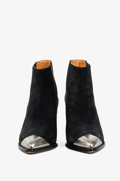 Isabel Marant Lemsey Black Suede Ankle Boots
