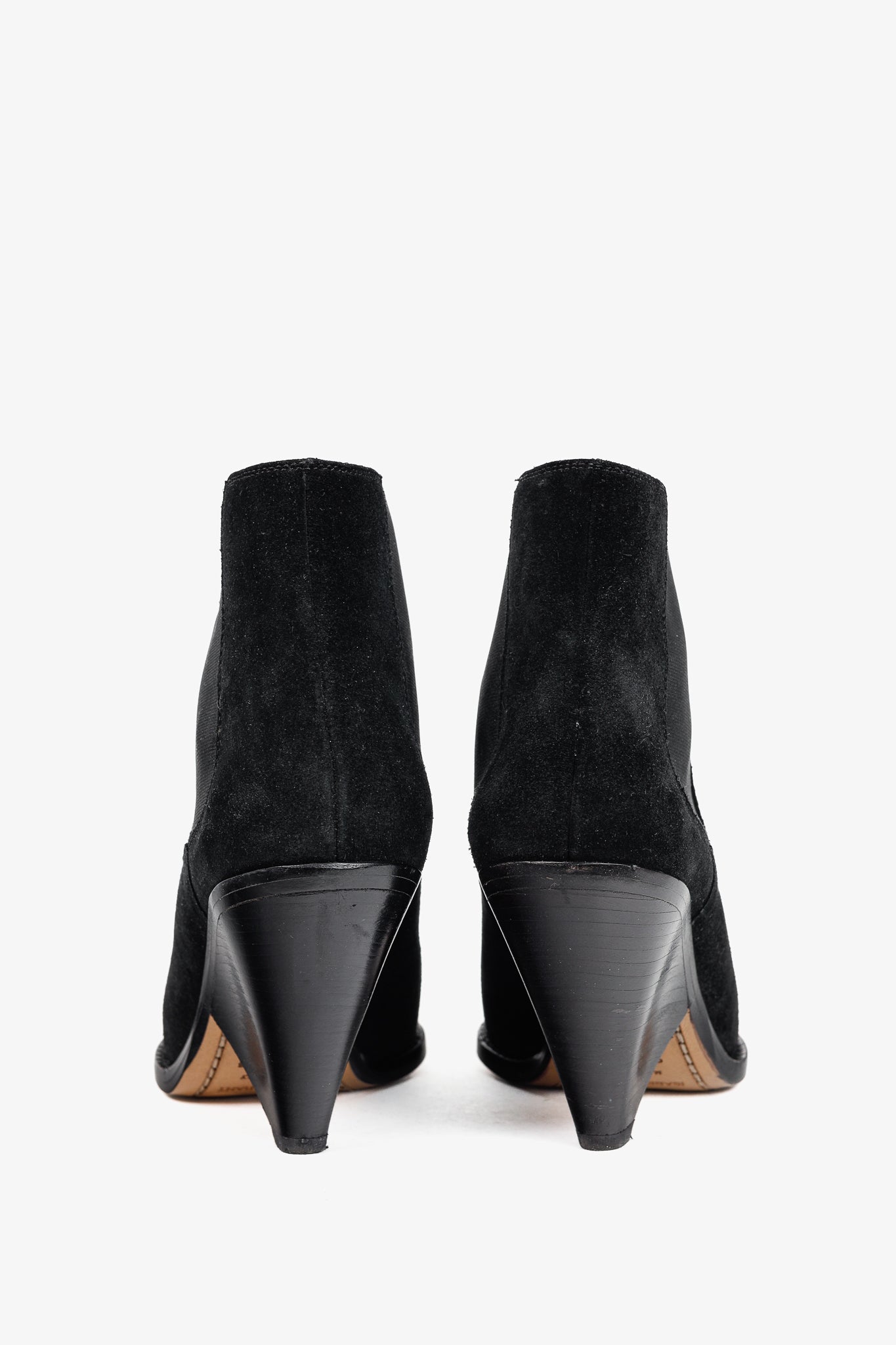 Isabel Marant Lemsey Black Suede Ankle Boots