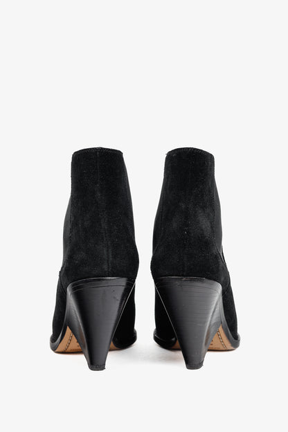 Isabel Marant Lemsey Black Suede Ankle Boots