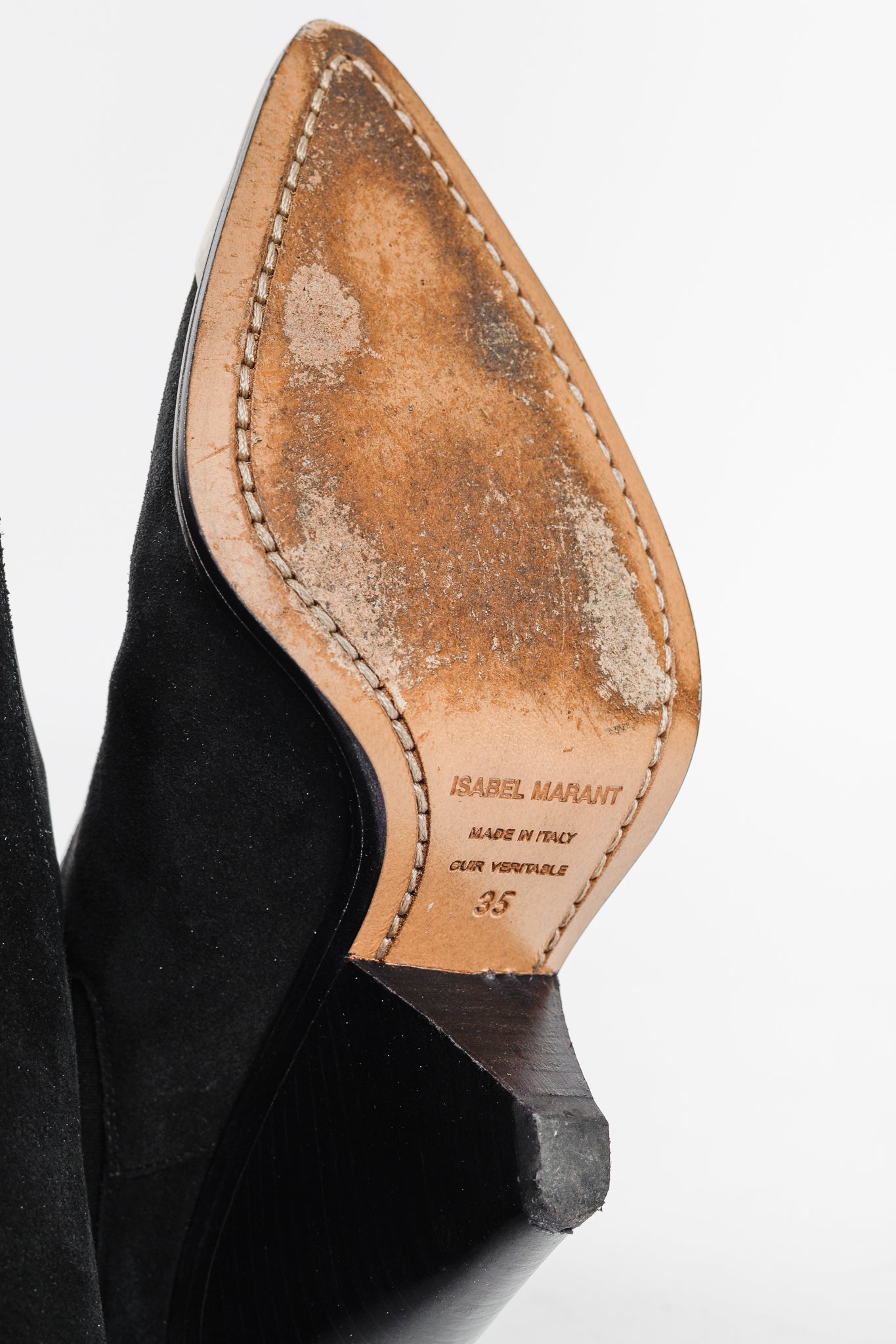 Isabel Marant Lemsey Black Suede Ankle Boots
