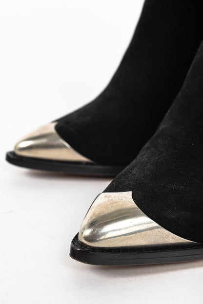 Isabel Marant Lemsey Black Suede Ankle Boots