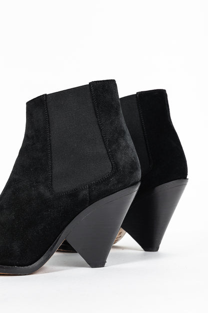 Isabel Marant Lemsey Black Suede Ankle Boots