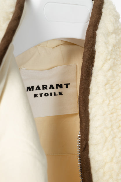 Isabel Marant Etoile Maximilia Ecru Faux-Shearling "Cardigan" Vest