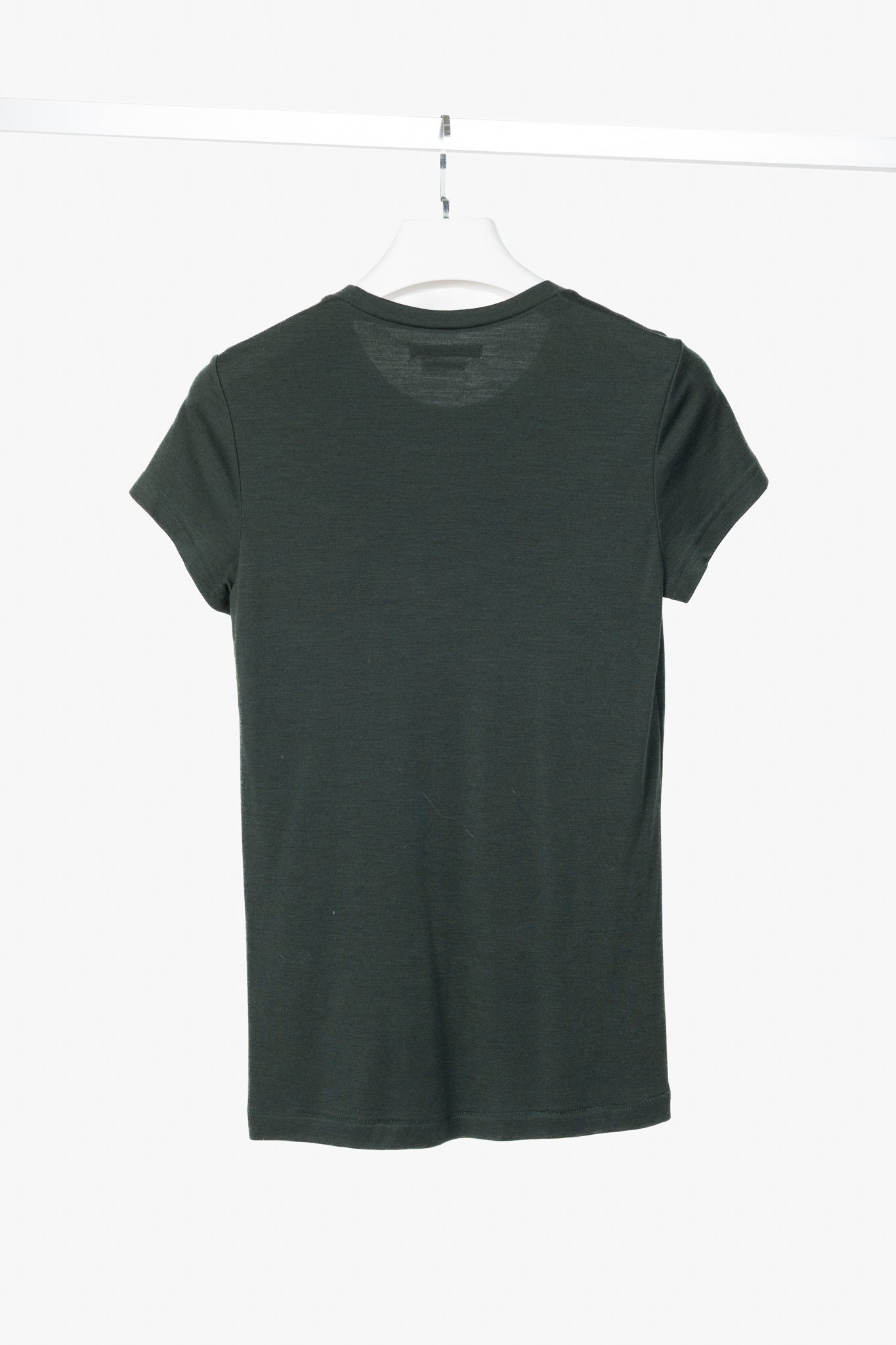 Isabel Marant Green Wool-Jersey Short-Sleeve Tee