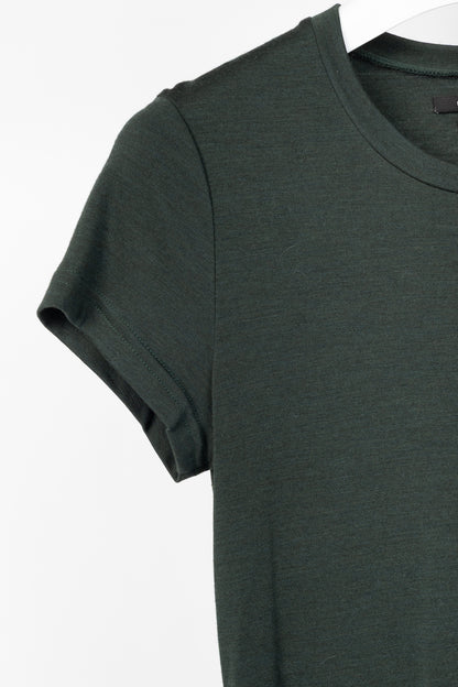 Isabel Marant Green Wool-Jersey Short-Sleeve Tee