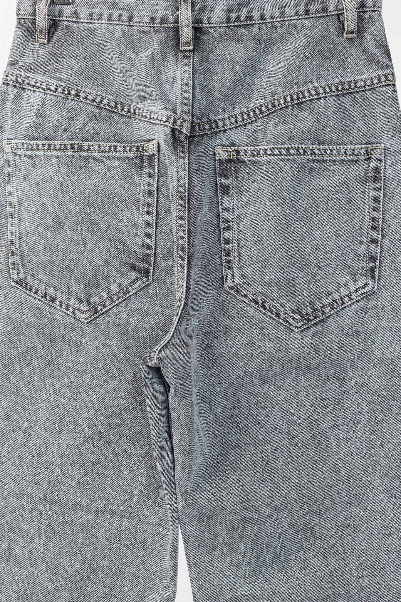 Isabel Marant Etoile Henoya Grey Acid-Wash High-Rise Slim-Leg Jeans