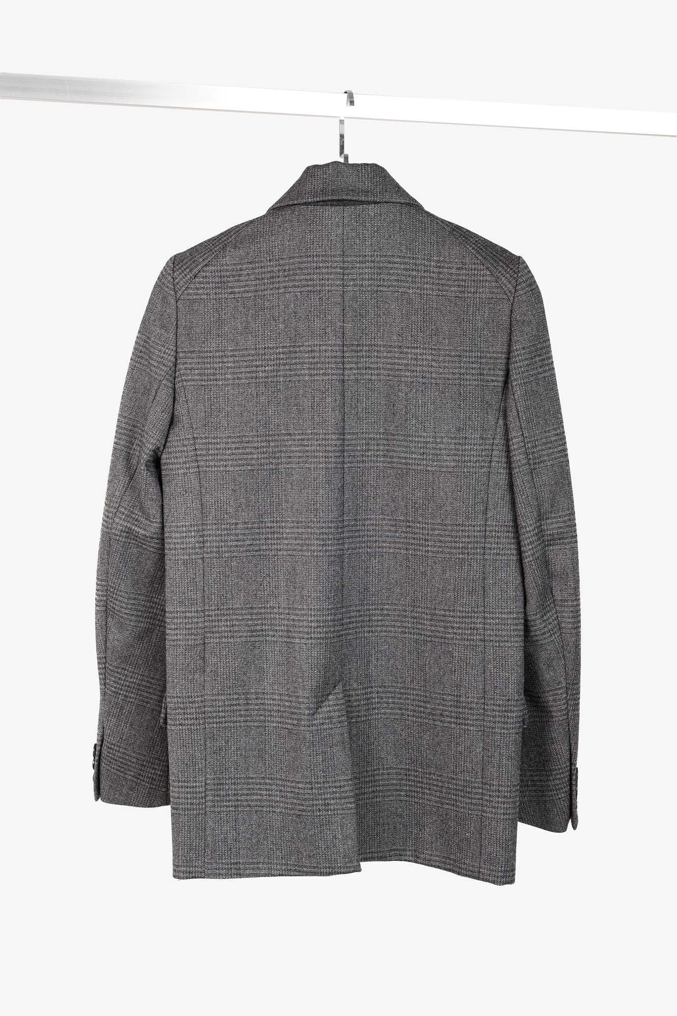 Isabel Marant Etoile Igora Grey Plaid Wool-Blend Blazer
