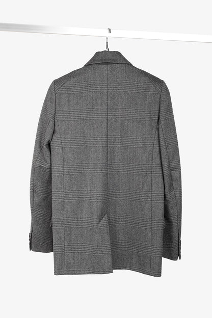 Isabel Marant Etoile Igora Grey Plaid Wool-Blend Blazer