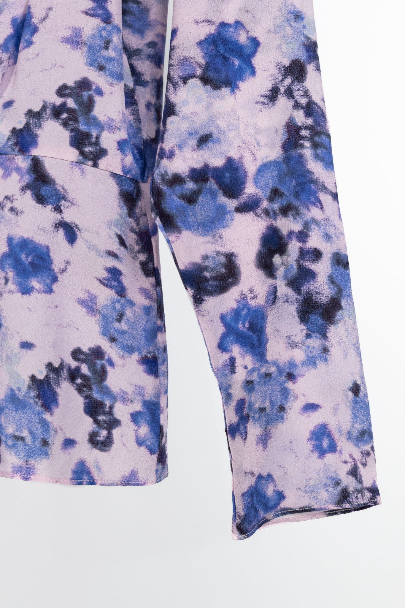 Isabel Marant Fidaje Blue Floral-Print Silk Crepe De Chine Gathered Blouse
