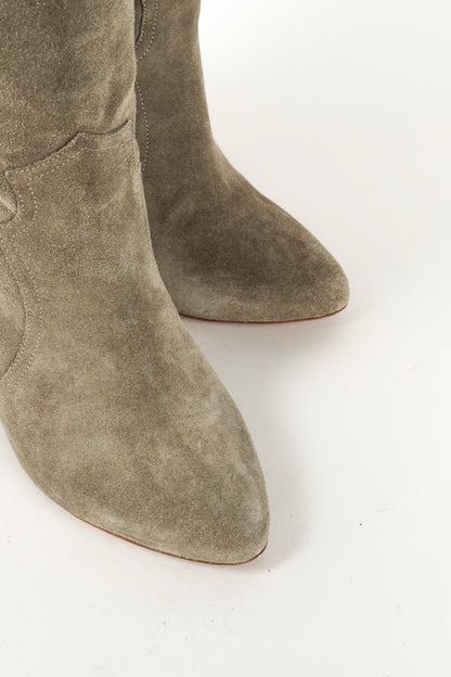 Isabel Marant Etoile Ruth Western High Khaki Calf Boots